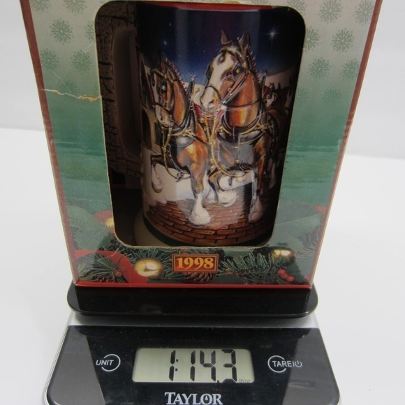 Vintage 1998 Budweiser Holiday Stein Grant’s Farm Holiday - Picture 16 of 16